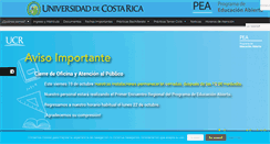 Desktop Screenshot of pea.ucr.ac.cr