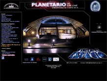 Tablet Screenshot of planetario.ucr.ac.cr