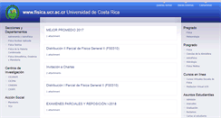 Desktop Screenshot of fisica.ucr.ac.cr