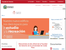 Tablet Screenshot of derecho.ucr.ac.cr