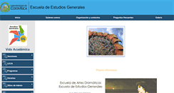 Desktop Screenshot of estudiosgenerales.ucr.ac.cr