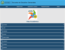 Tablet Screenshot of estudiosgenerales.ucr.ac.cr