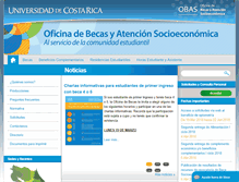 Tablet Screenshot of becas.ucr.ac.cr